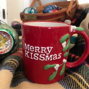 MERRY KISSMAS Vintage Hallmark Mug